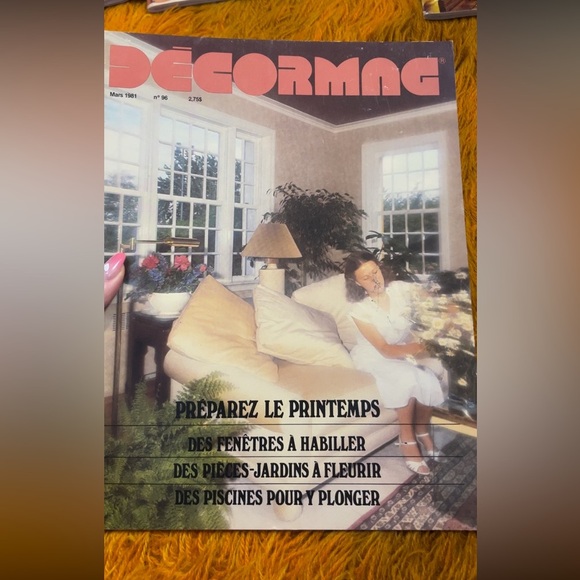 1981 Vintage DÉCORMAG Interior Design/Home Decor Magazine - Picture 1 of 4